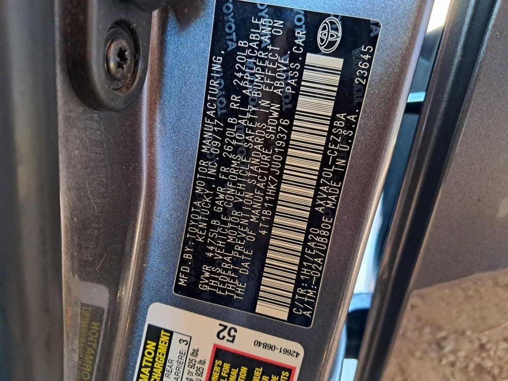 CAMRY 2018 Glove Box 4751138