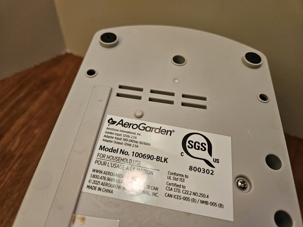 AeroGarden Base and Light Harvest Model - replacement part