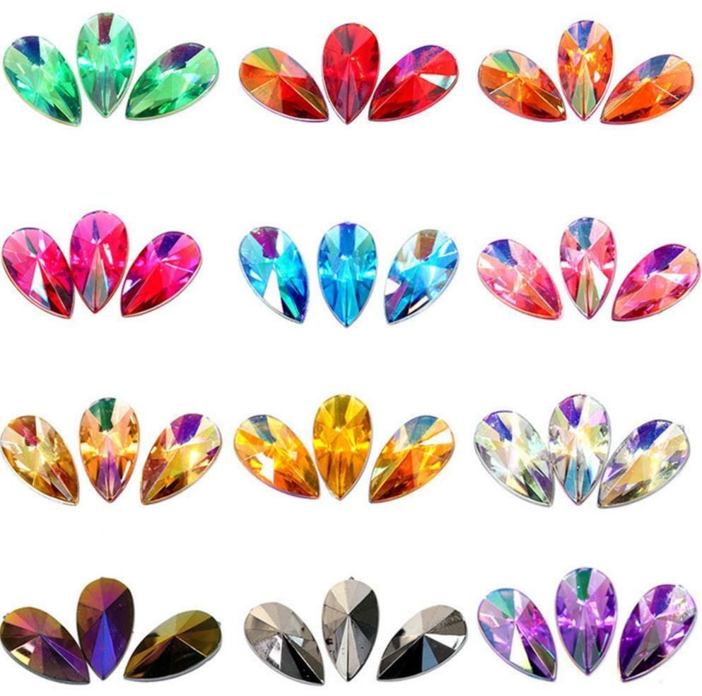 Wholesale Teardrop Acrylic Special Effect Rhinestones Flatback 2000 pcs pack