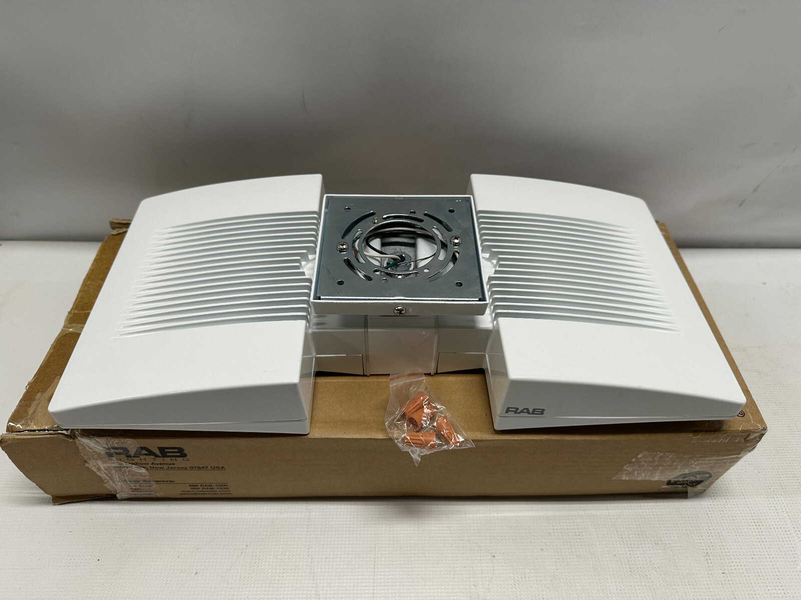 2 QTY Rab Lighting Aluminum Ceiling Light White 52W 120 to 277v 5100K 5519lm