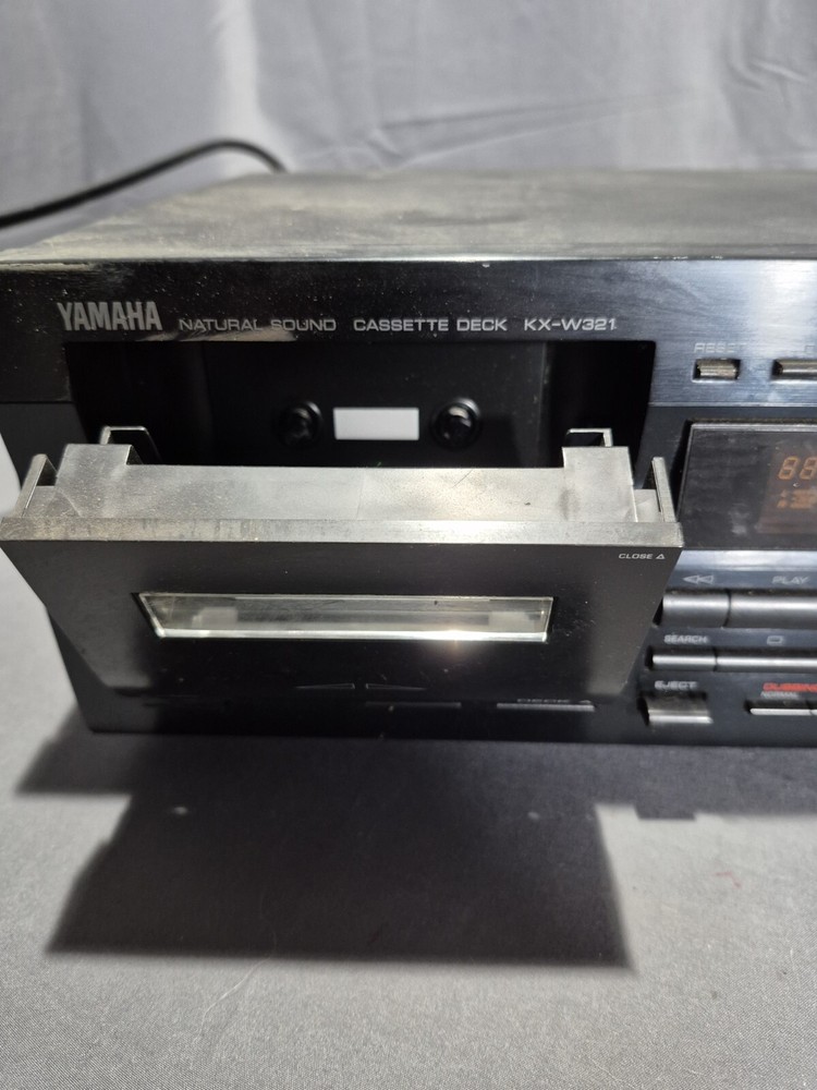 YAMAHA Cassette Deck KX-W321 Dual Double Deck Dolby Untested Turns On