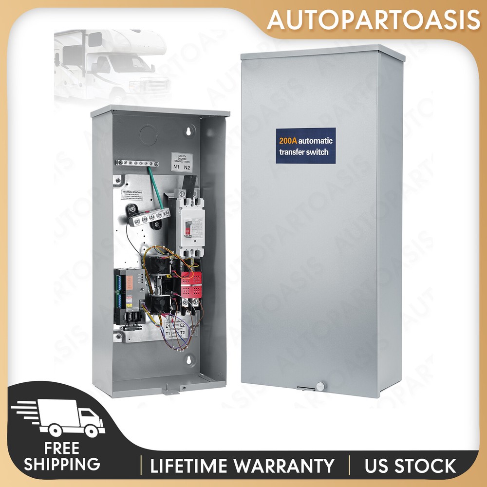 New High Quality 200 Amp SE Rated Automatic Transfer Switch 8-24KW 120V
