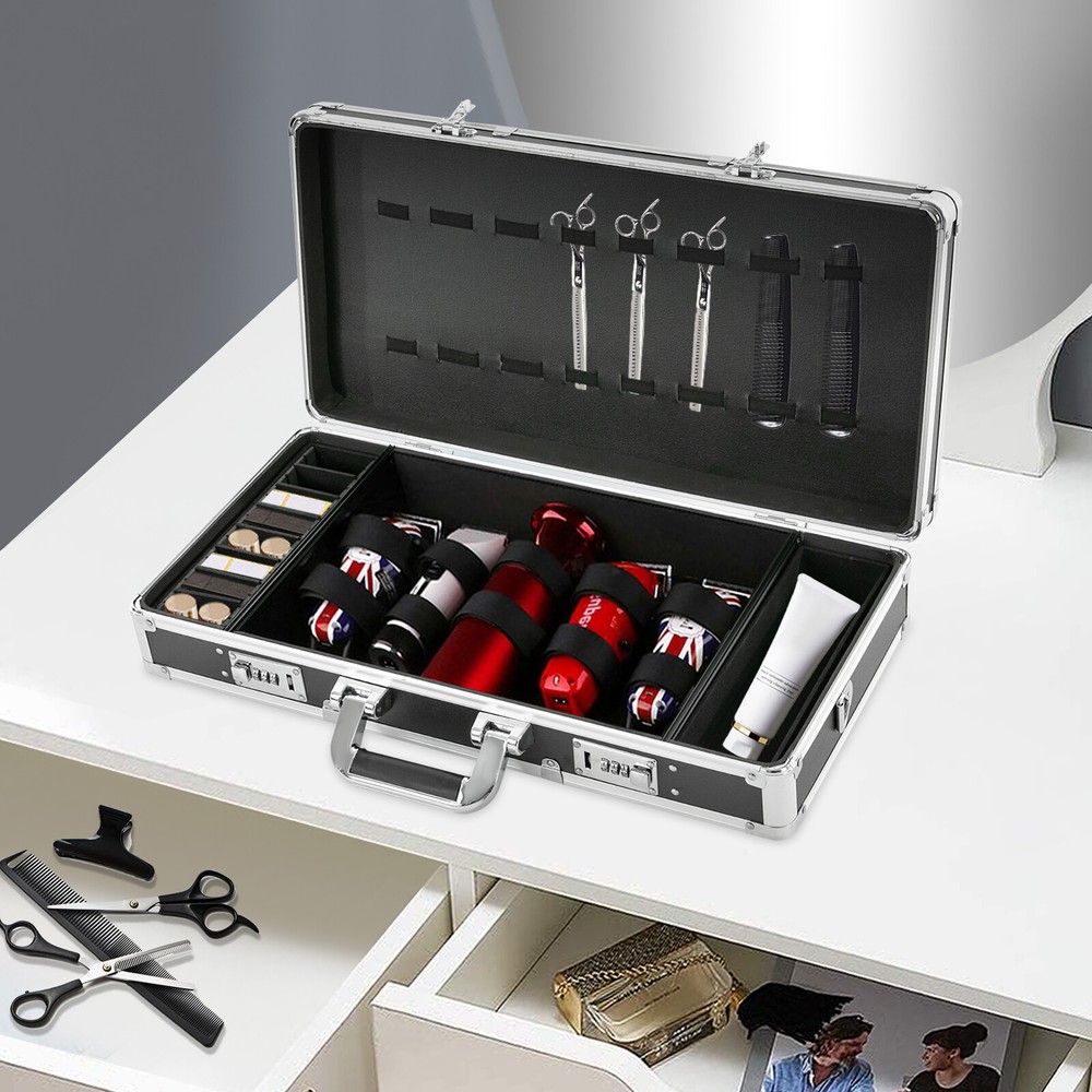 Portable Barber Carrying Case Styling Tools Accessories Storage Case Travel Box