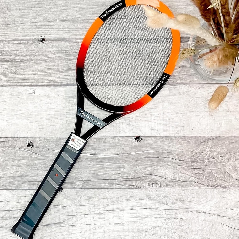 Compact Indoor & Outdoor Bug Zapper - Powerful Electric Fly Swatter Racket