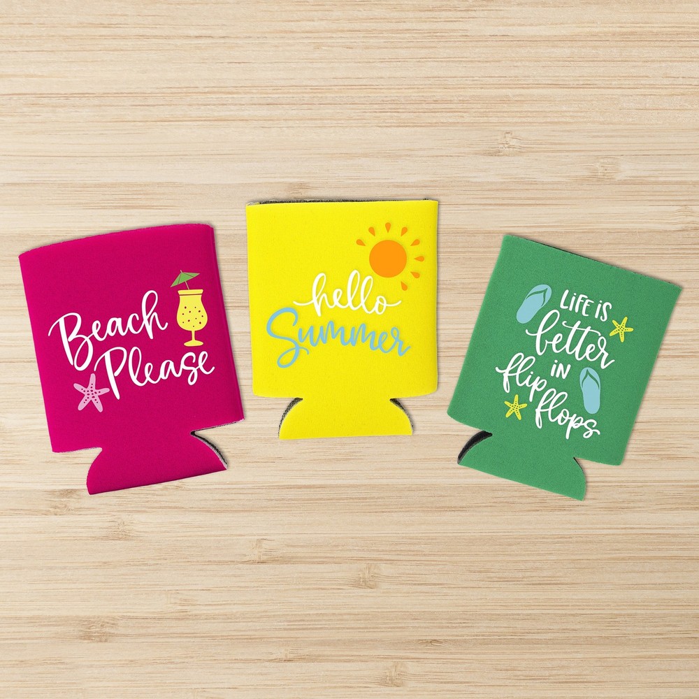 CousinDIY Stubby Cooler 12/Pkg-Assorted Colors