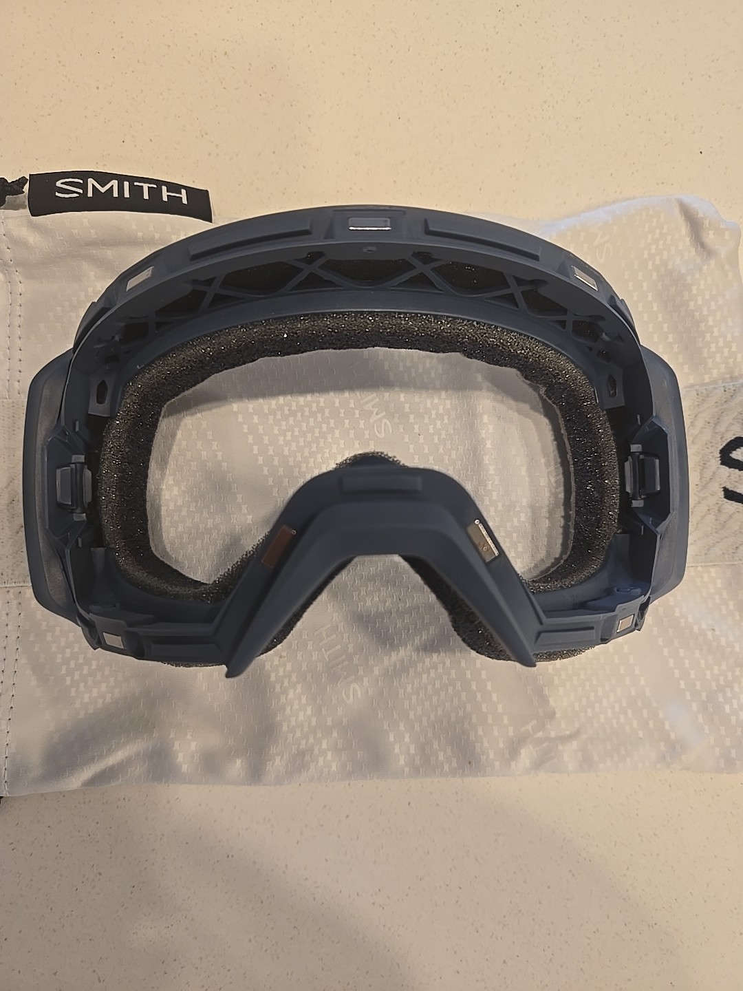 New Smith I/O XL Mag French Navy Mod Goggle Chromapop Storm Rose Flash Lens