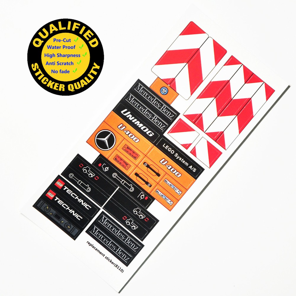 Replacement sticker for set 8110 Precut sticker