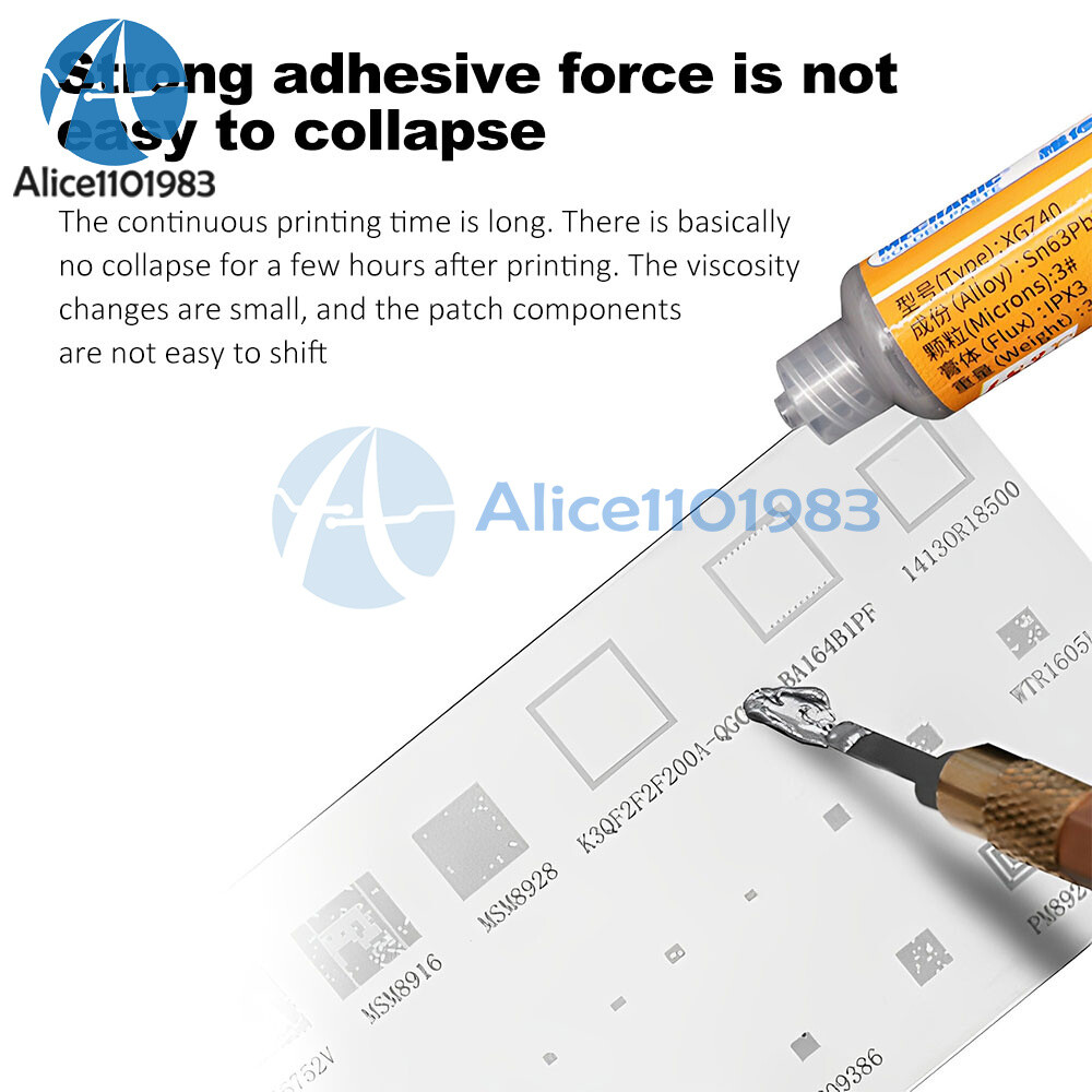 Flux for Welding 183℃ Solder Paste Tin for SMD BGA IC PCB Computer Chips Repair