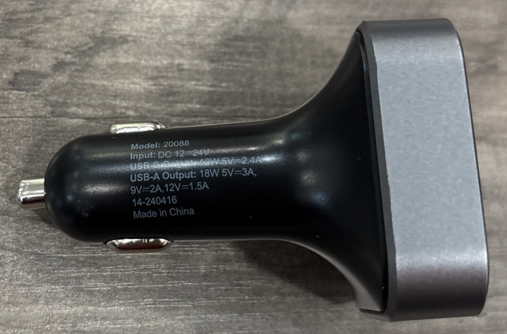 Just Wireless Hands Free Bluetooth FM Transmitter w/ USB-C & USB-A Charging Port