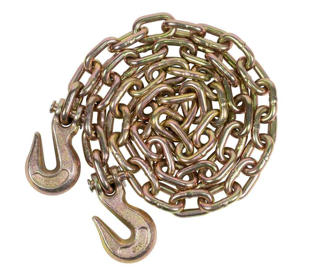 (2 Pack) G70 Binder Chain Grade 70 Truck 3/8 X 20 w/grab hooks