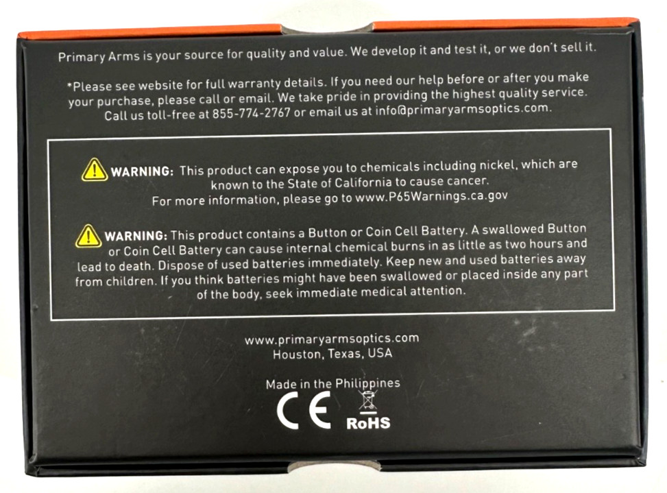 Primary Arms GLx RS-15 Mini Reflex Sight