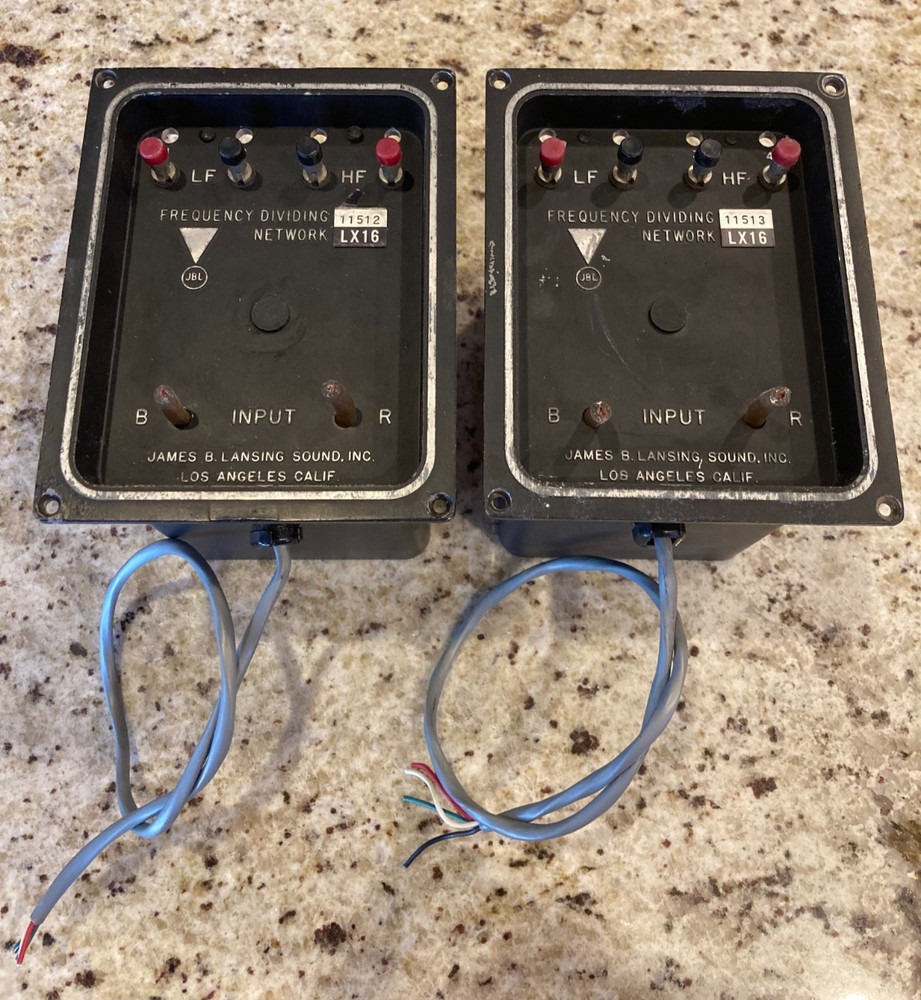 LX16 crossovers, REBUILT, consecutive serial #s, (Pair)