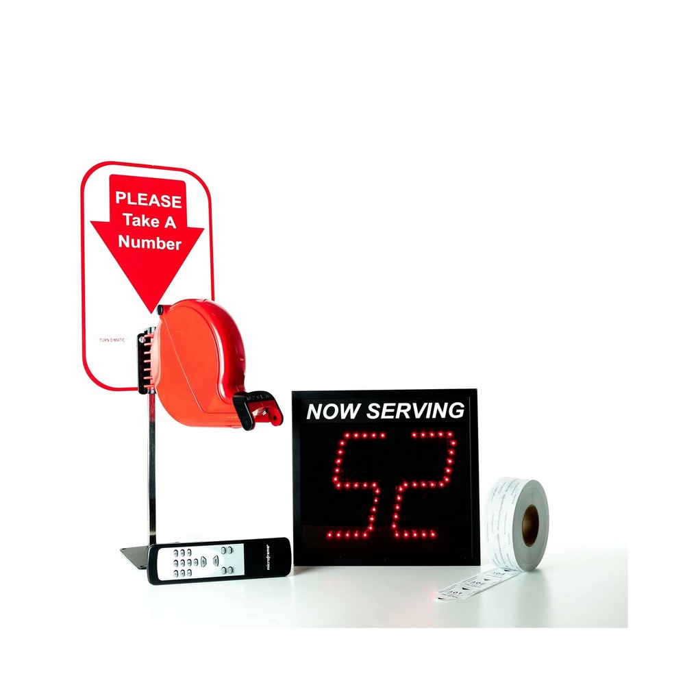 2-Digit Take A Number System with Free Ticket Roll