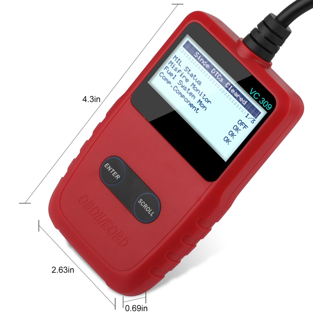 Auto Check Engine Battery Test OBD2 Scanner ODB2 Code Reader Car Diagnostic Tool