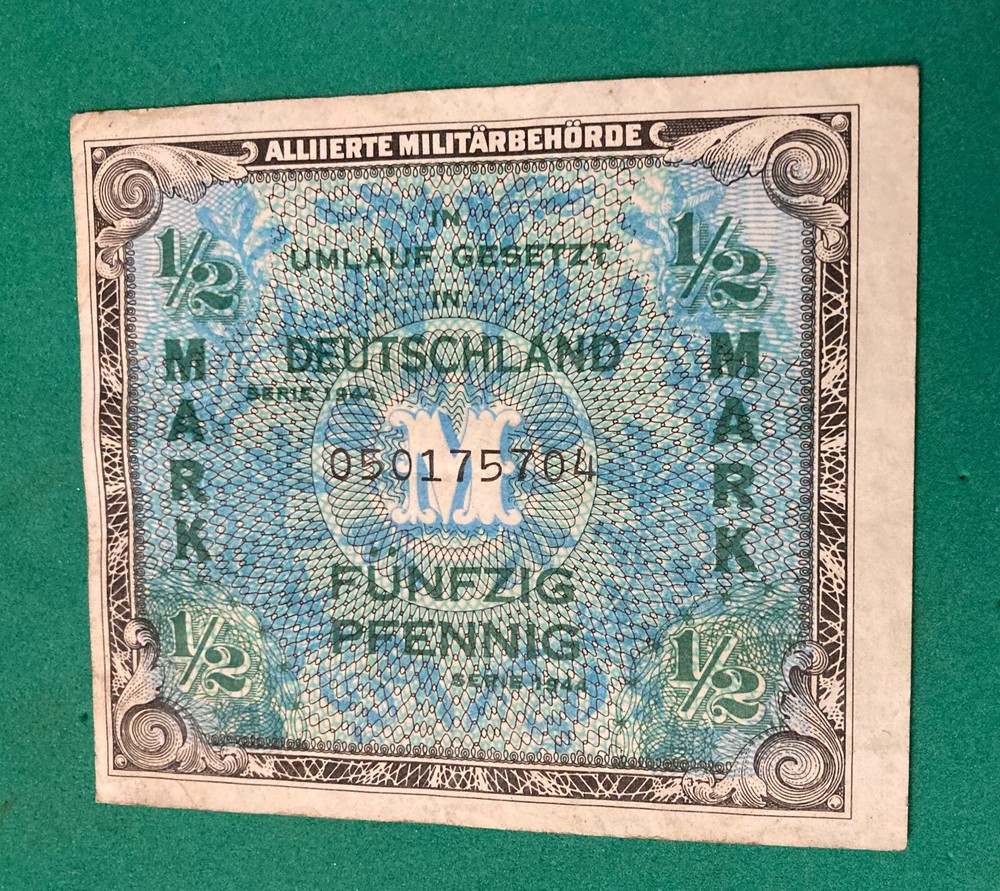 1944 MILITARY PAYMENT CERTIFICATE 1/2 MARK