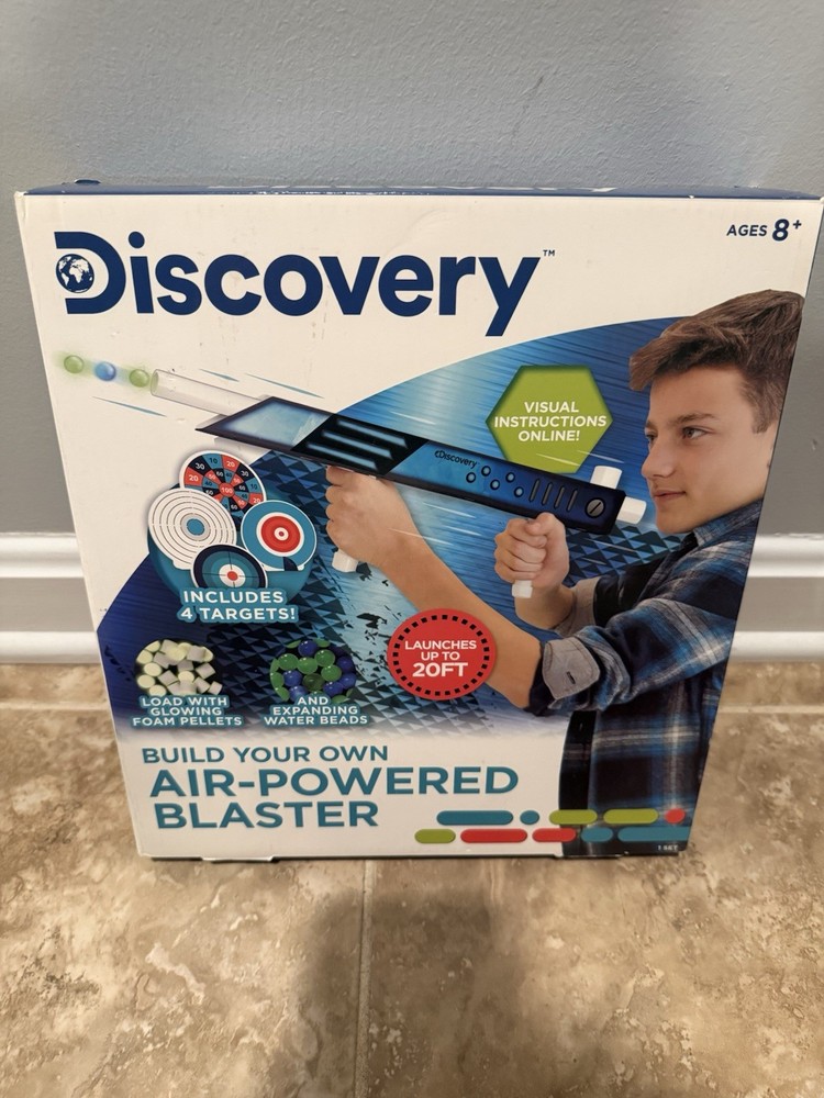 Multicolor Discovery Air Powered Blaster, NEW IN BOX