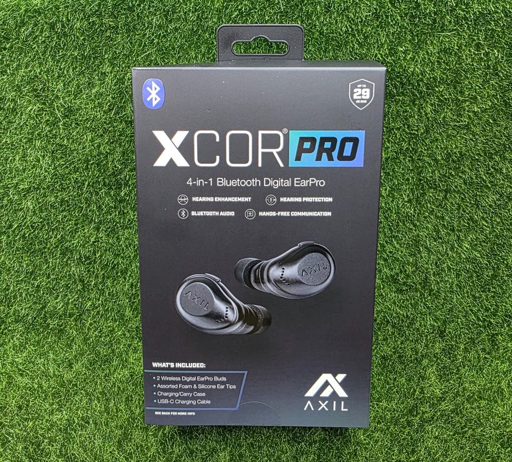 AXIL XCOR PRO Wireless Tactical Earbuds w/ Bluetooth & Touch Controls, Black