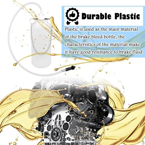 Car Brake Bleeder Bottle Kit,Practical One Man Brake Bleeder Kit Includes