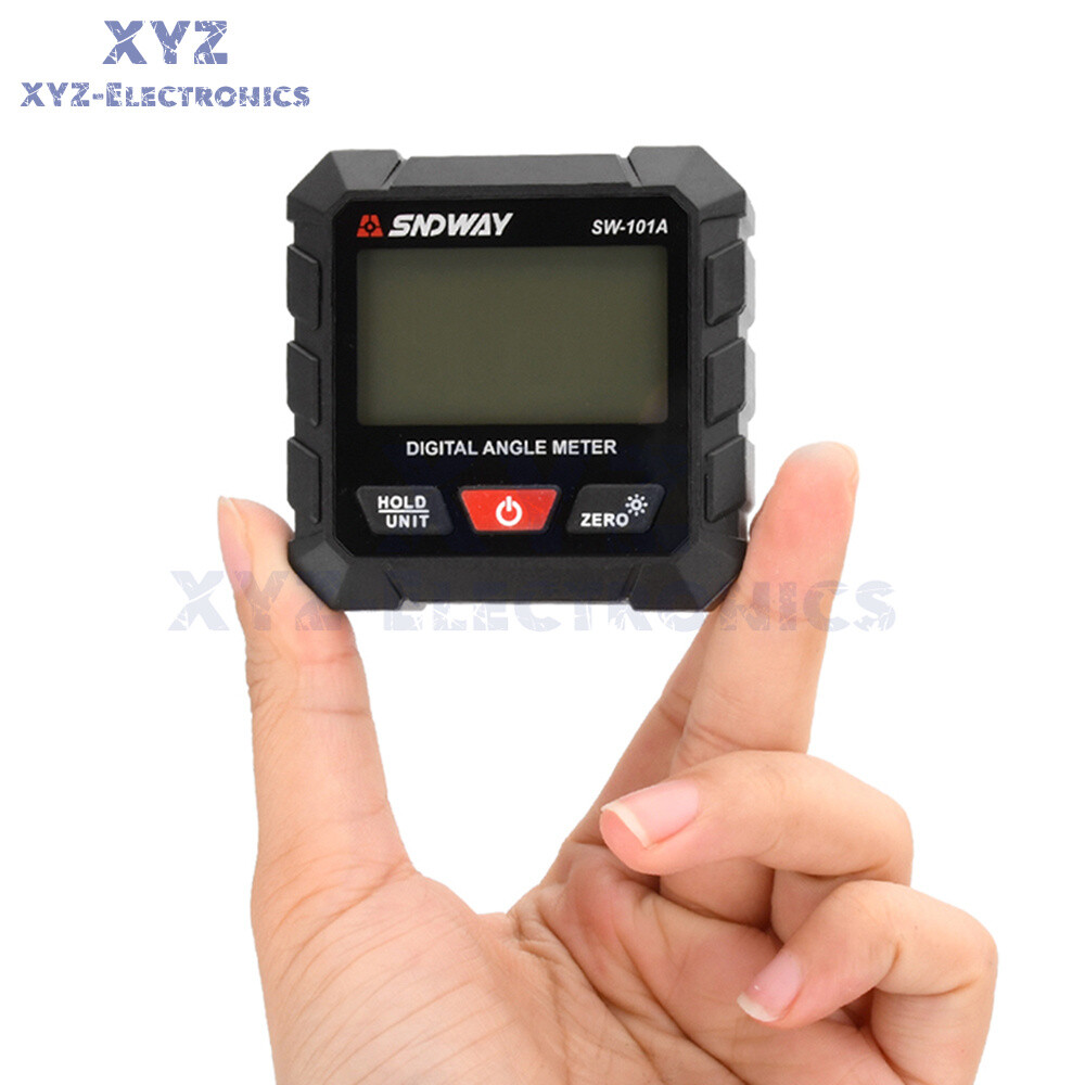 LCD Magnetic Digital Inclinometer Level Box Gauge Angle Finder Protractor 4*90°