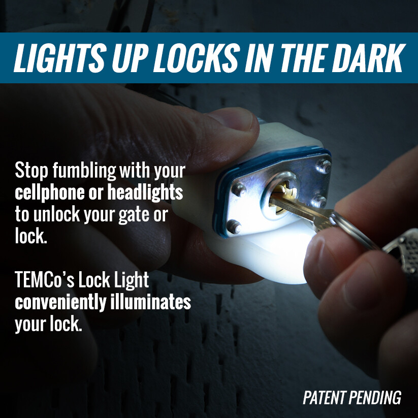 Padlock Light - Lights Your Lock in The Dark - 3 Pack