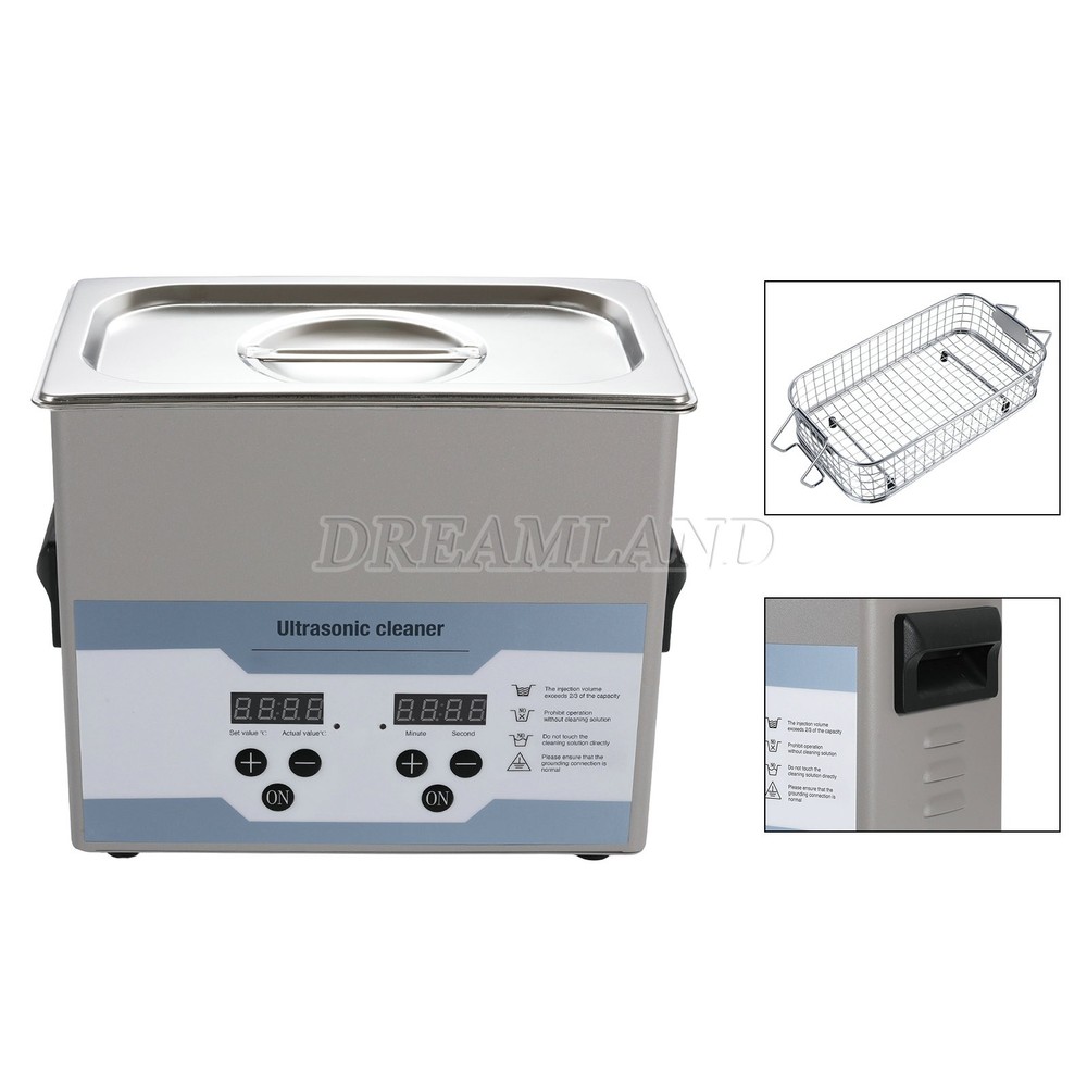 3.2L Ultrasonic Cleaner with Timer Heating Machine Digital Sonic Cleaner US