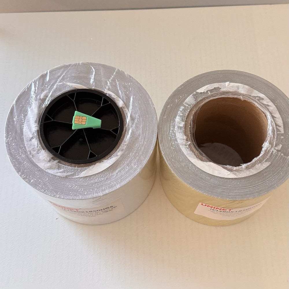 UNINET Gold Silver Foil Rolls 120mm x 46m iColor Printer Transfer New
