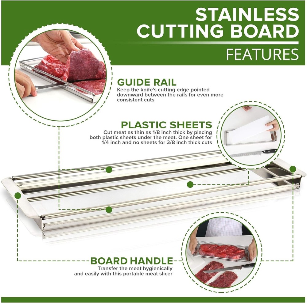 Ultimate Beef Jerky Slicer with Adjustable Board - Effortless Slicing Experience