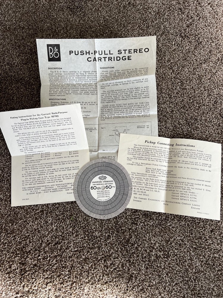 GARRARD Model R.C. 98/4 Manual Automatic Record Changer