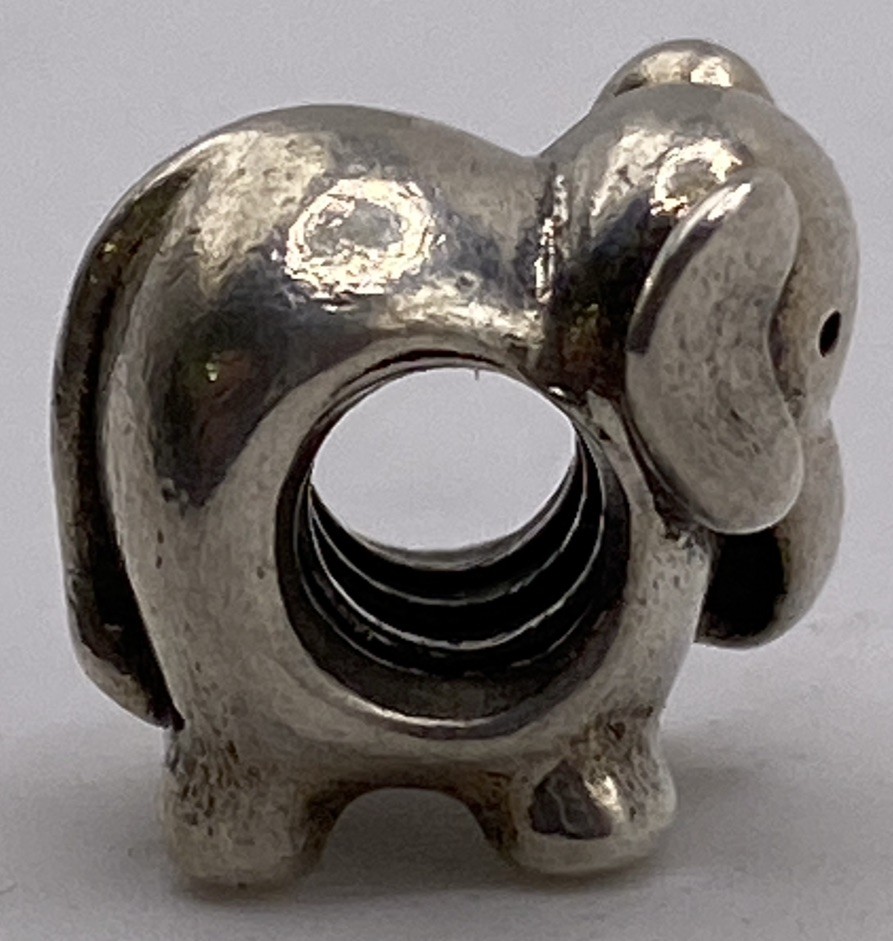 Authentic Pandora S925 ALE SS Elephant Charm 5.1g 790480