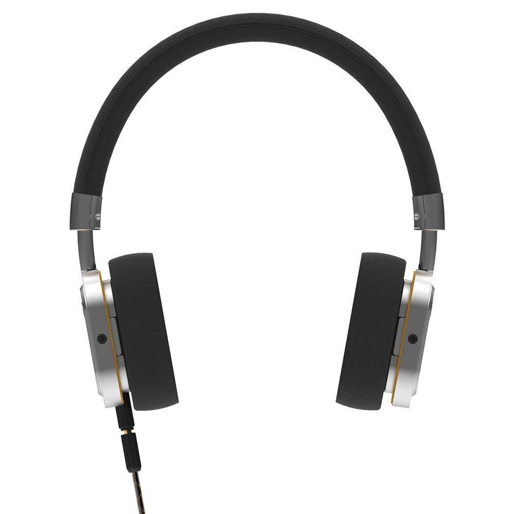 Torque Audio On/Over Ear Customizable Headphone (Brushed Silver Metallic)