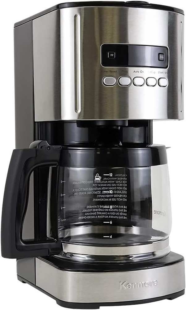 Drip Coffee Maker - 12 Cup Programmable Cafe Machine With Glass Pot