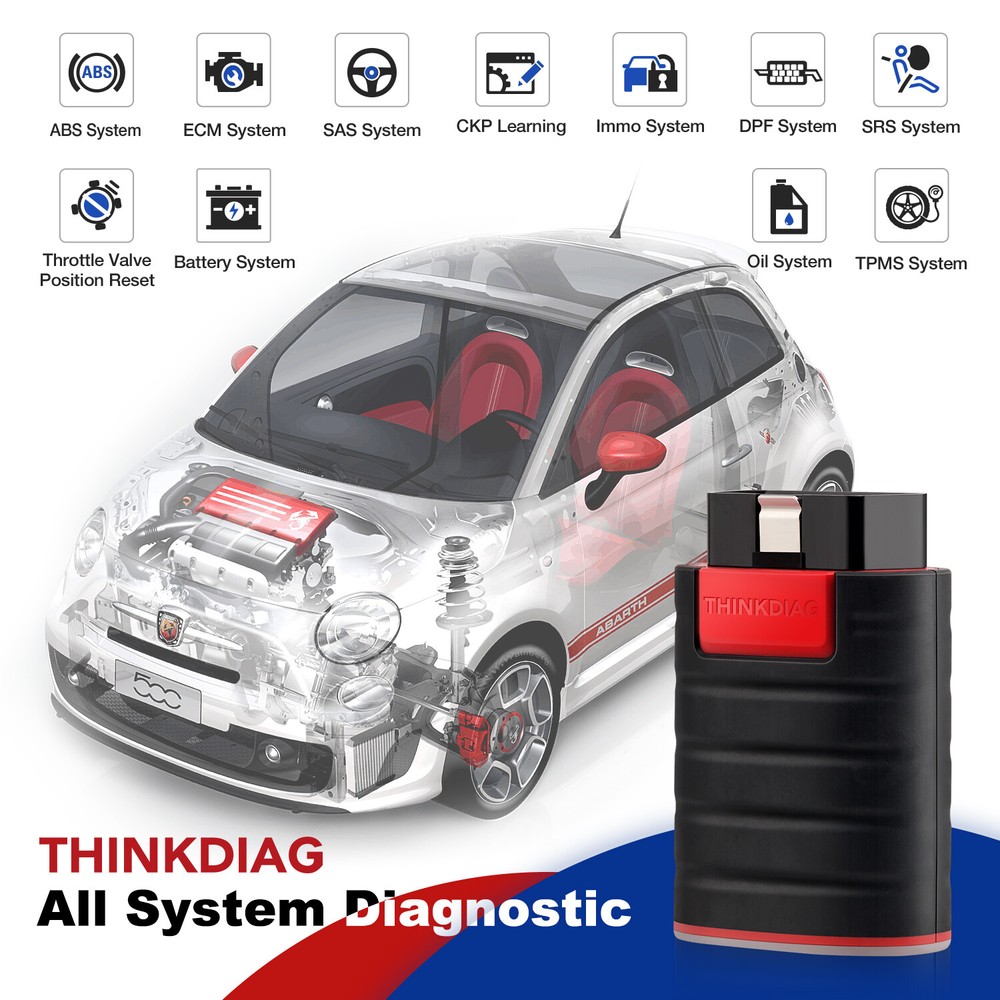 THINKDIAG Bidirectional Diagnostic Tool Full Software Free OBD2 Scanner Old Boot