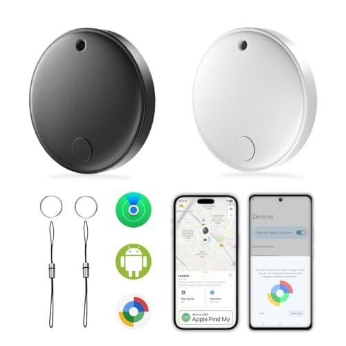 Dual System Tracker Tag for Android & Apple | Tag for Luggage, Keys, Wallet,