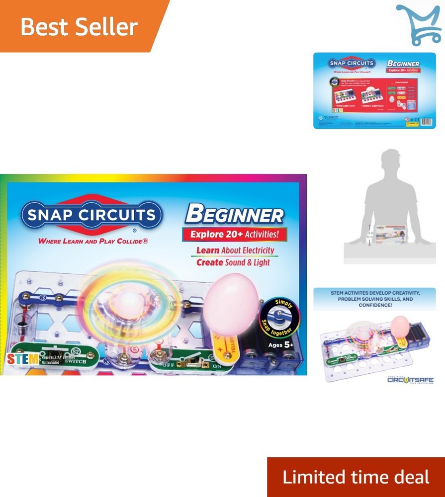 Electronics Exploration Kit STEM Toy for Ages 5-9 Safe Circuit Building Projects