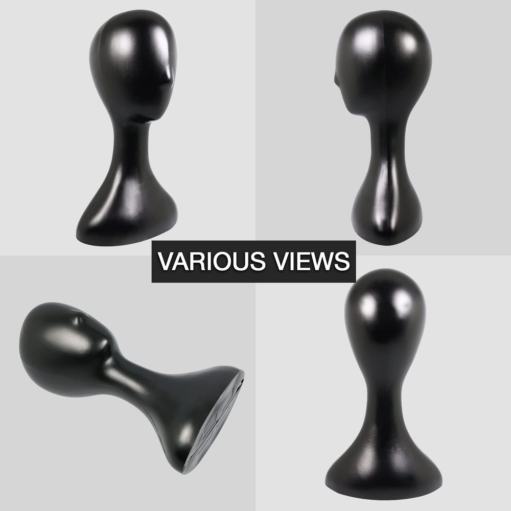 16 Inch Professional Plastic Mannequin Head - Versatile Wig Display & Styling