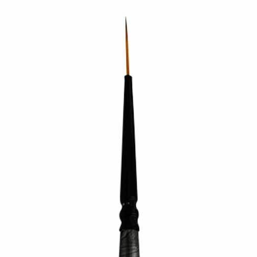 4600 Black Swirl Blended Synthetic Long Liner Brush