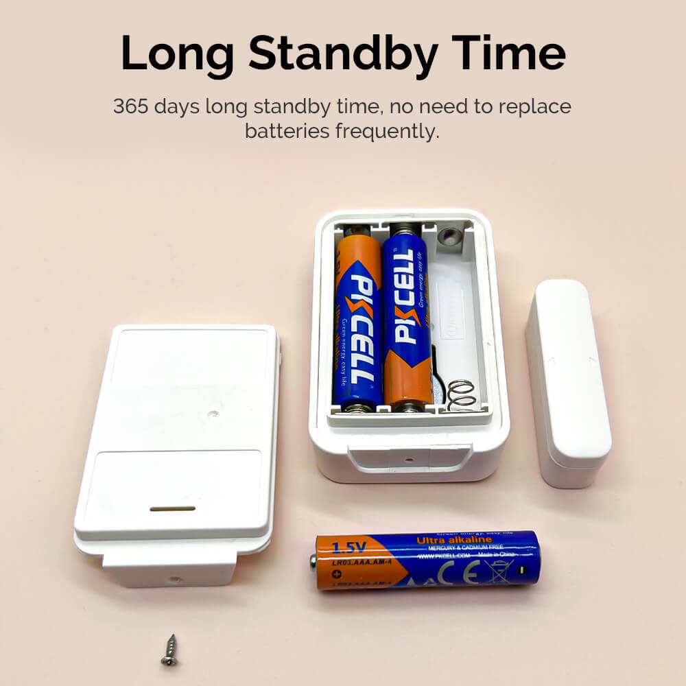 Wireless Door Alarm When Opened Voice Alert Magnetic Sensor Adjustable Volume ×8