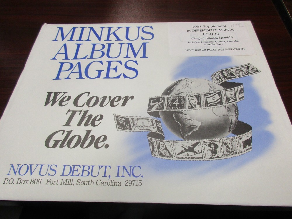 "MINKUS"  1991  SUPPLEMENT   PART#3 INDEPENDENT AFRICA      W/FREE SHIPPING!!!