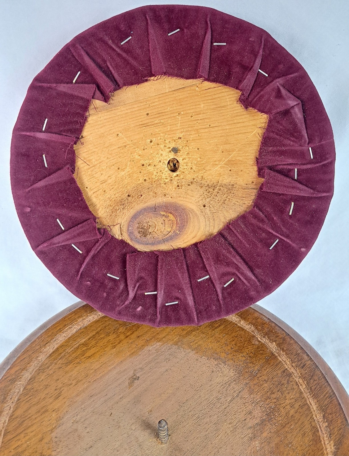 Antique Victorian Footstool Beaded Floral Needlework Tapestry Upholstery Ottoman