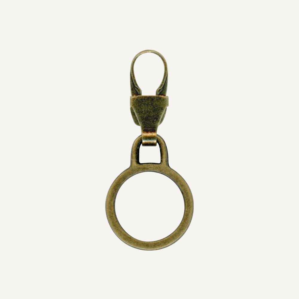 Misasa Zipper Charm Circle (AG) 1223