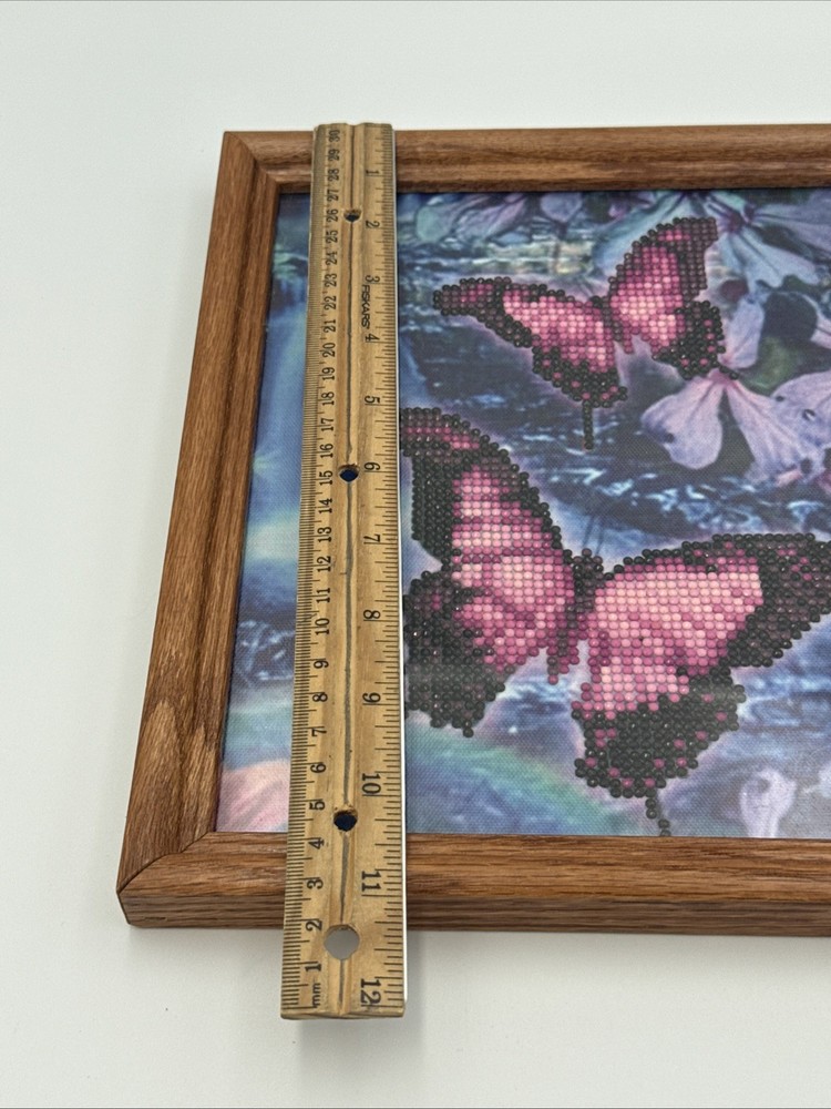 butterfly diamond Craft Picture Framed