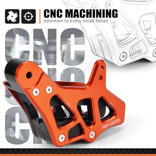 Motorcycle Chain Guide Aluminum Compatible with KTM orange