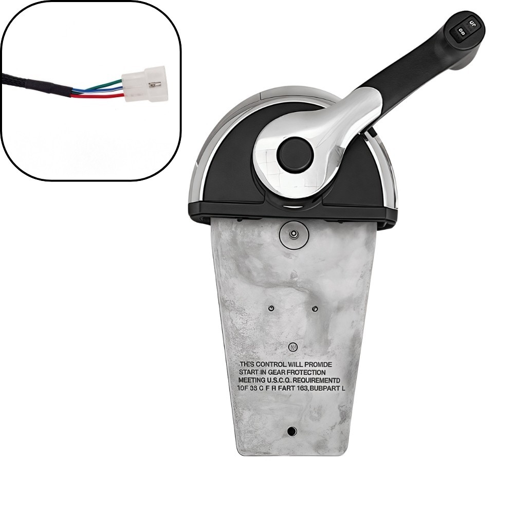 Outboard Remote Control Box 8M0059686 Console Mount Top Single Lever For Mercury