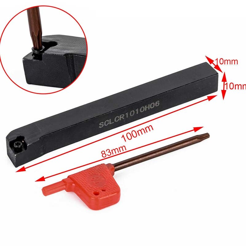 SCLCR1010H06 CNC Lathe External Turning Tool Holder For CCMT0602 Inserts