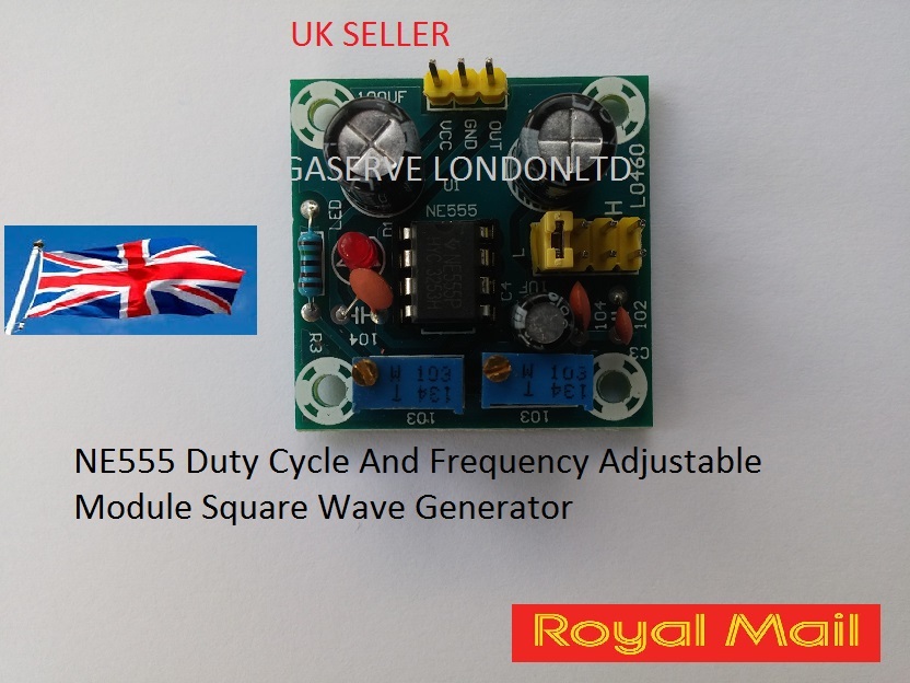 NE555 Duty Cycle And Frequency Adjustable Module Square Wave Generator UK