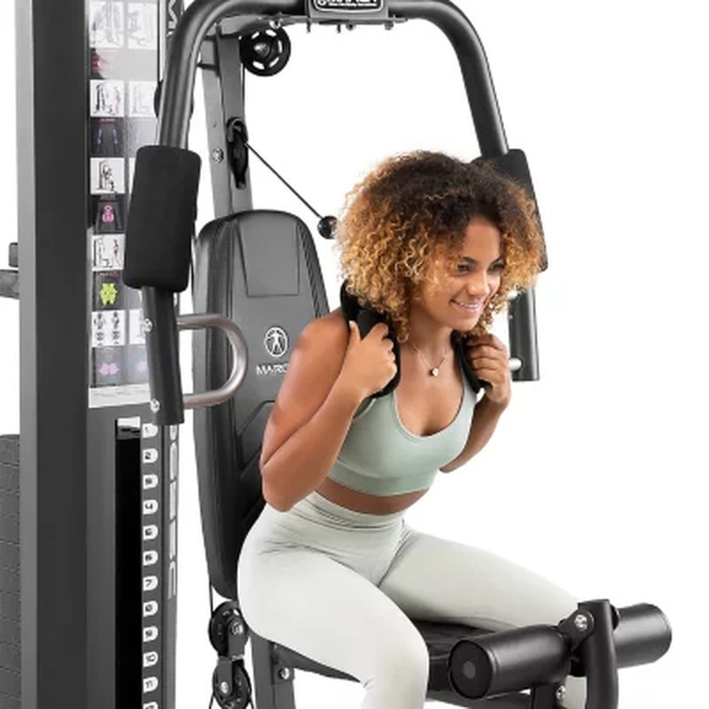 Home Gym Station Workout Station with 150 lbs Weight Stack Equipment