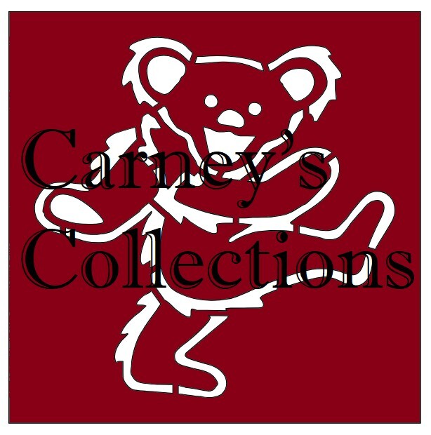 6"x6" Red or Clear Plastic Stencil, Grateful Dead Dancing Bear 2 (SA1363)*****