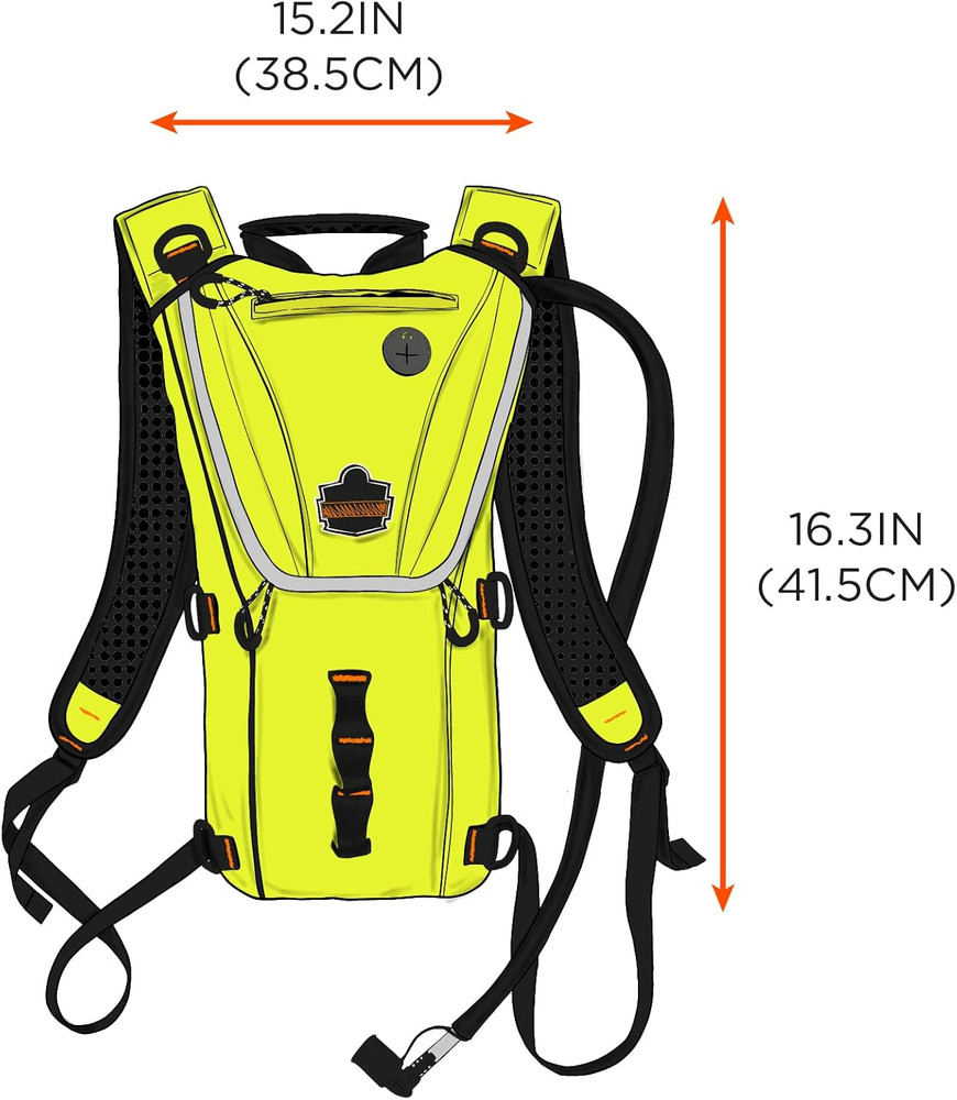 Chill-Its 5156 Hydration Backpack with Storage, Low Profile Pack, High Visibilit