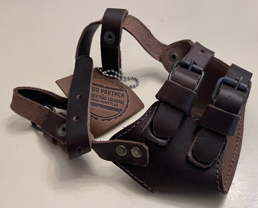 Stockyard Exchange Leather Adjustable Taco Dog Small Muzzle NEW