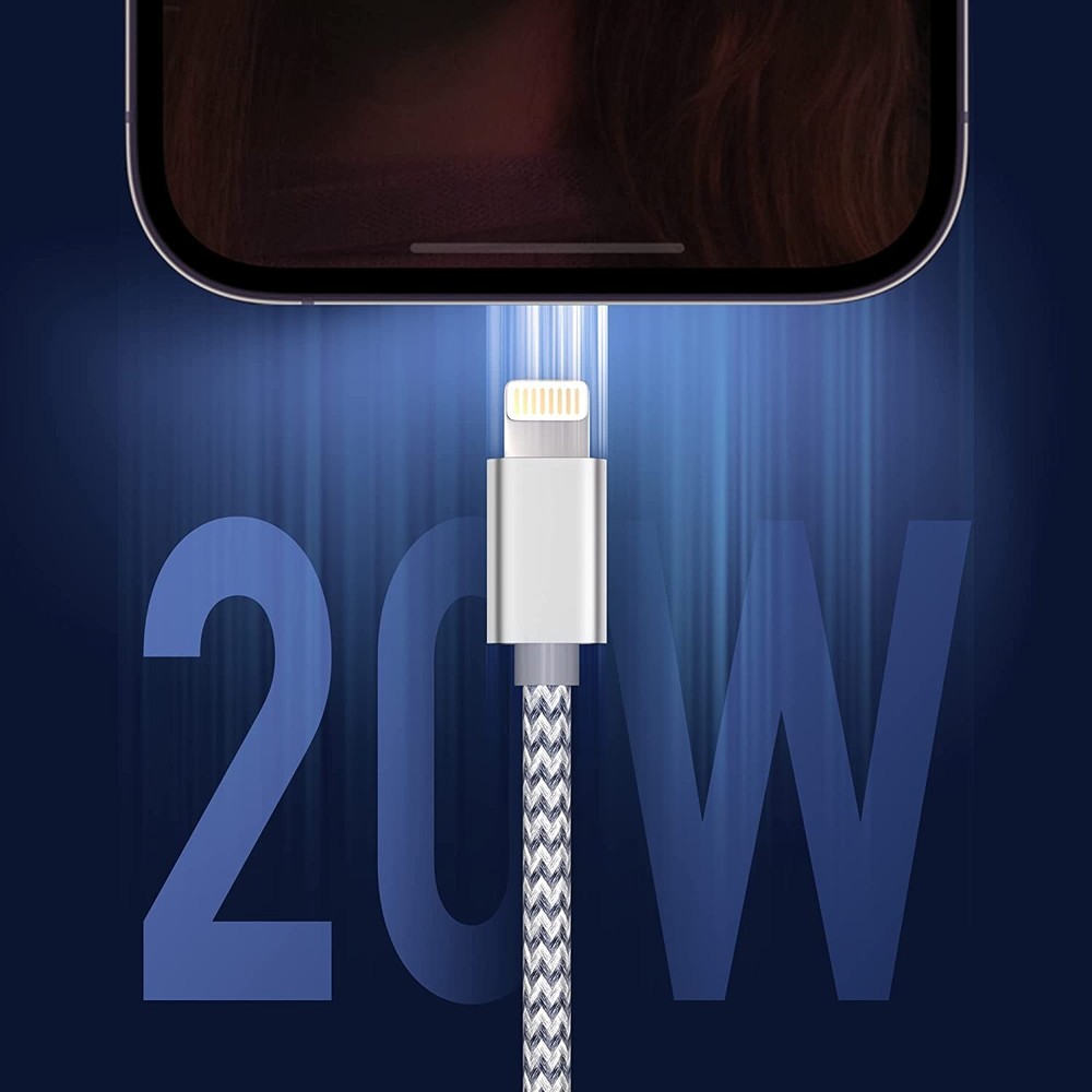 Braided iPhone to Type-C Fast Charging Data SYNC Charger Cable Cord 3/6/10FT Lot